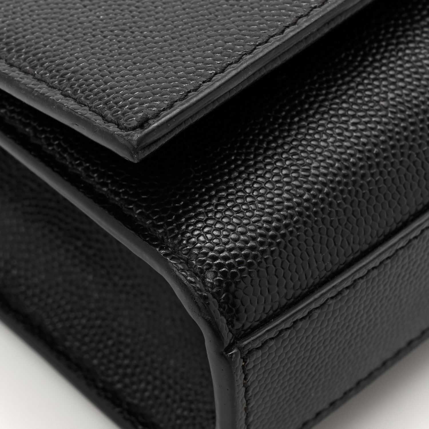 Saint Laurent Grain De Poudre Small Classic Monogram Kate Tassel Satchel Black 12 of 15