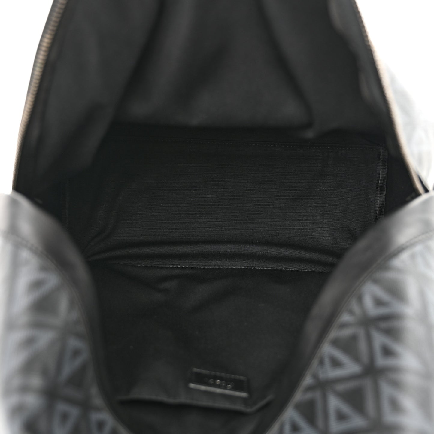Coated Canvas CD Diamond Rider Zipped Backpack Black