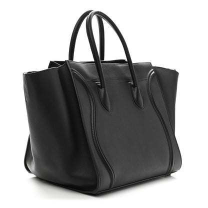 Celine Grained Calfskin Medium Phantom Luggage Black 3 of 11