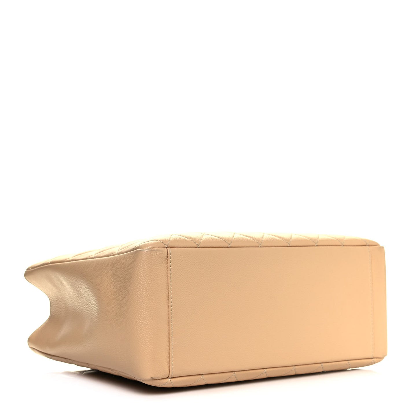 Caviar Quilted Grand Shopping Tote GST Beige