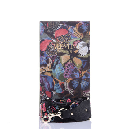Valentino Garavani Canvas Camubutterfly Rockstud Guitar Strap Multicolor 10 of 10