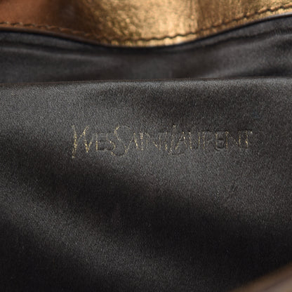 Saint Laurent Metallic Calfskin Monogram Large Belle De Jour Clutch Bronze 6 of 15