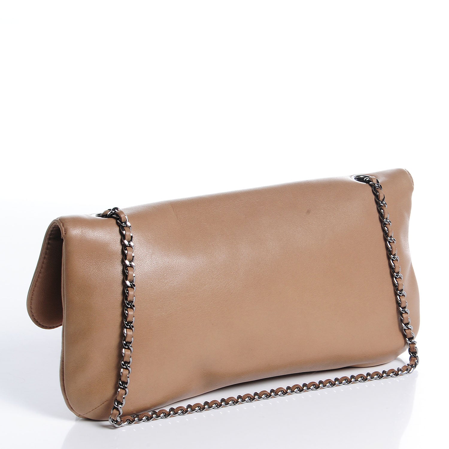 Chanel Lambskin Chain Flap Beige 3 of 6
