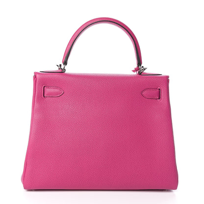 Hermes Togo Kelly Retourne 28 Rose Pourpre 4 of 37