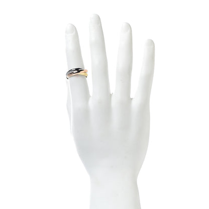 Cartier 18K Pink Yellow White Gold Small Trinity Ring 59 8.75 2 of 5