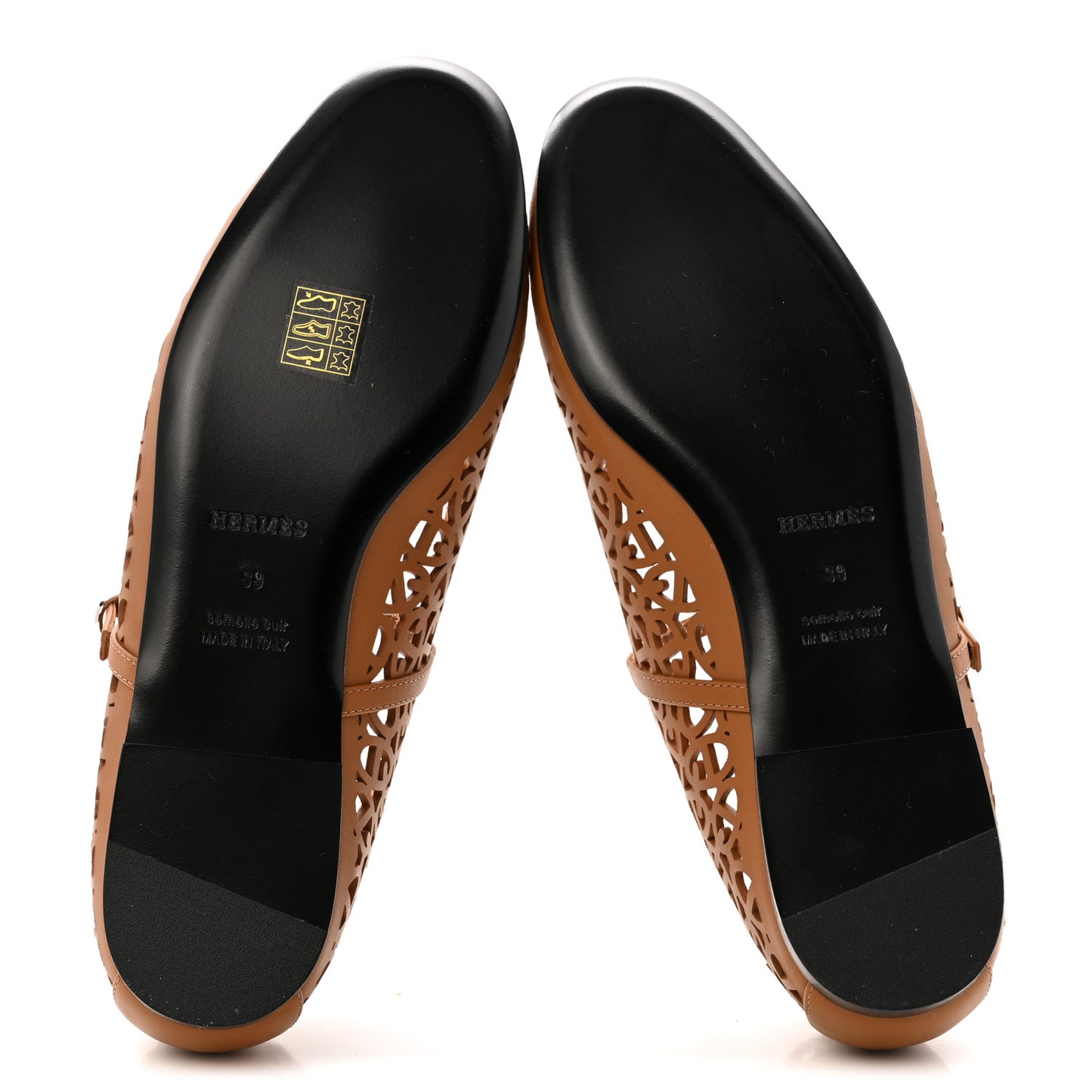 Calfskin Meli Ballet Flats 39 Naturel