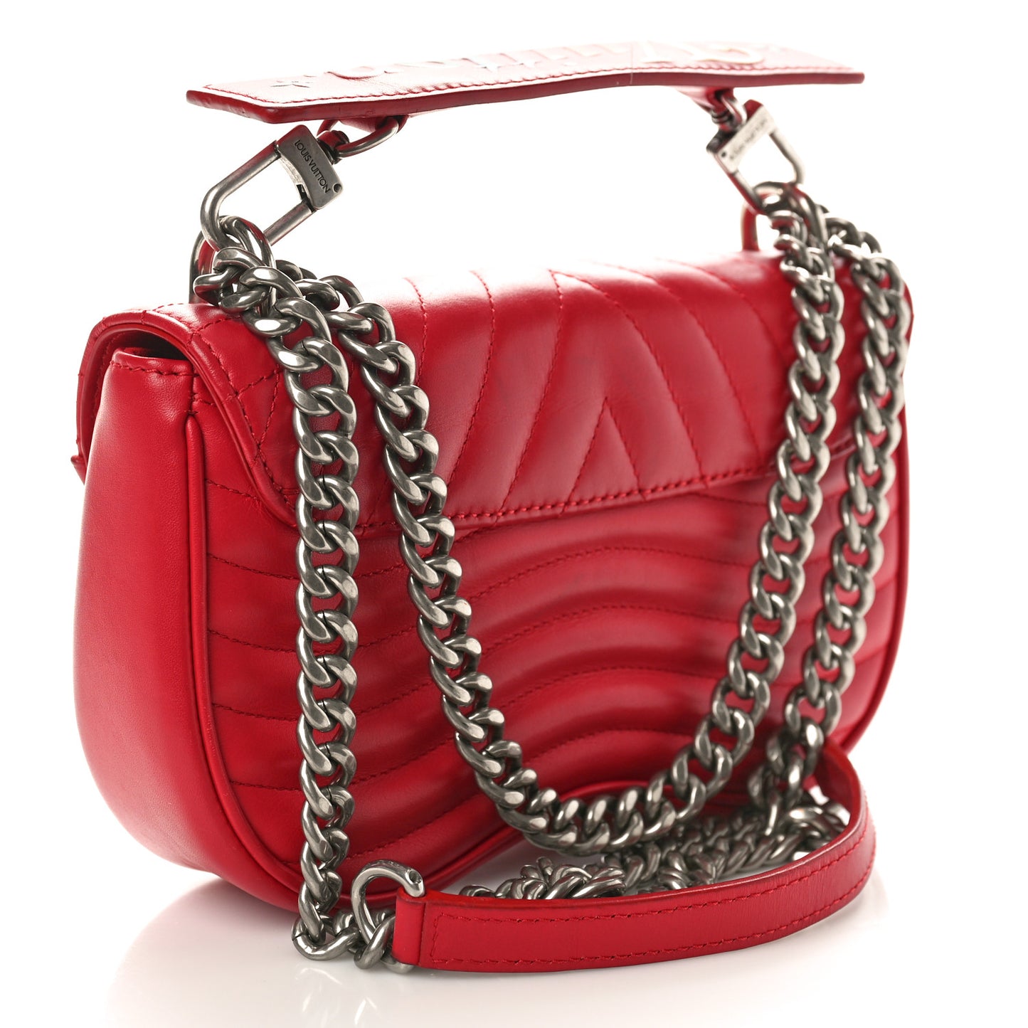 Calfskin New Wave Chain PM Scarlet