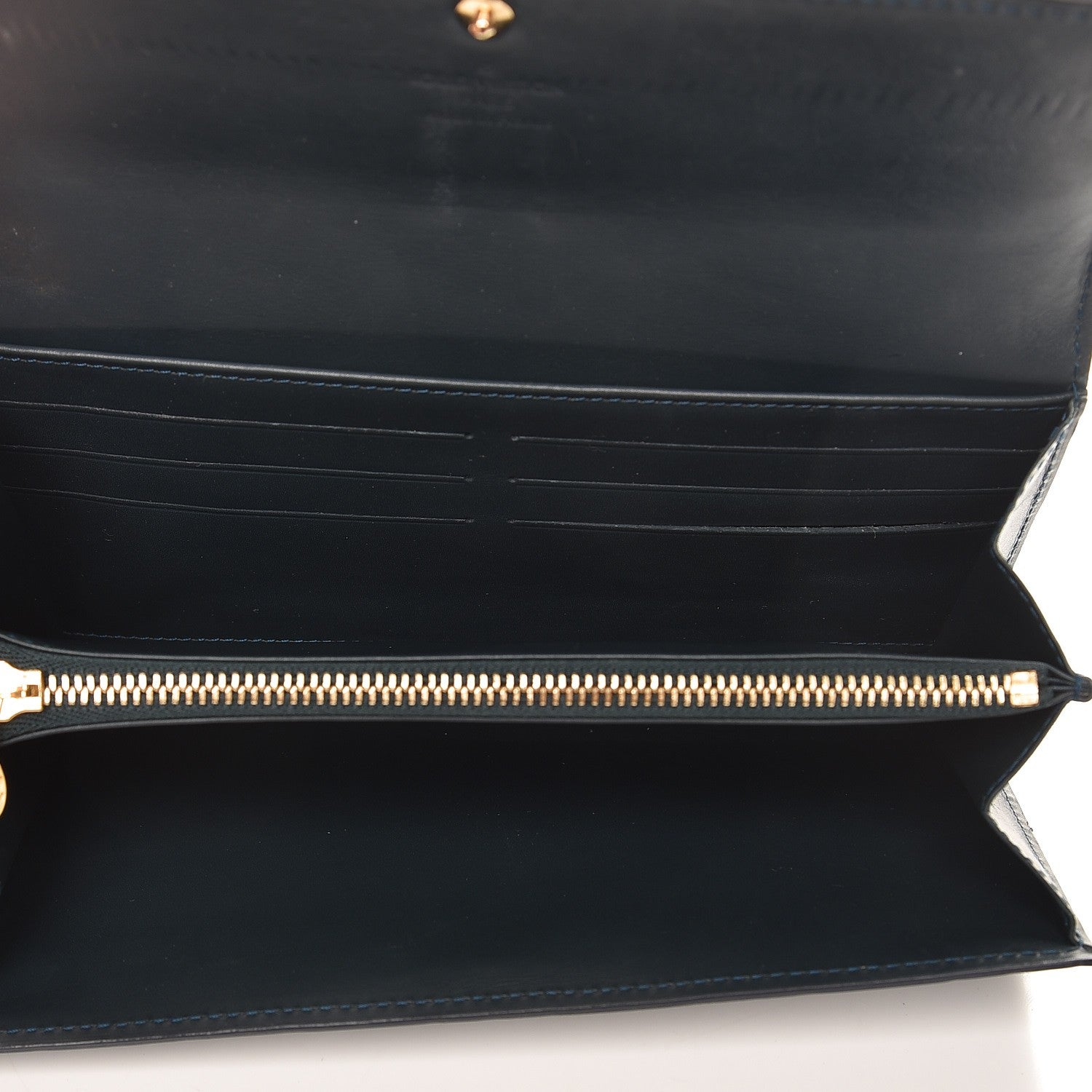 Louis Vuitton Vernis Sarah Wallet Blue Nuit 5 of 8