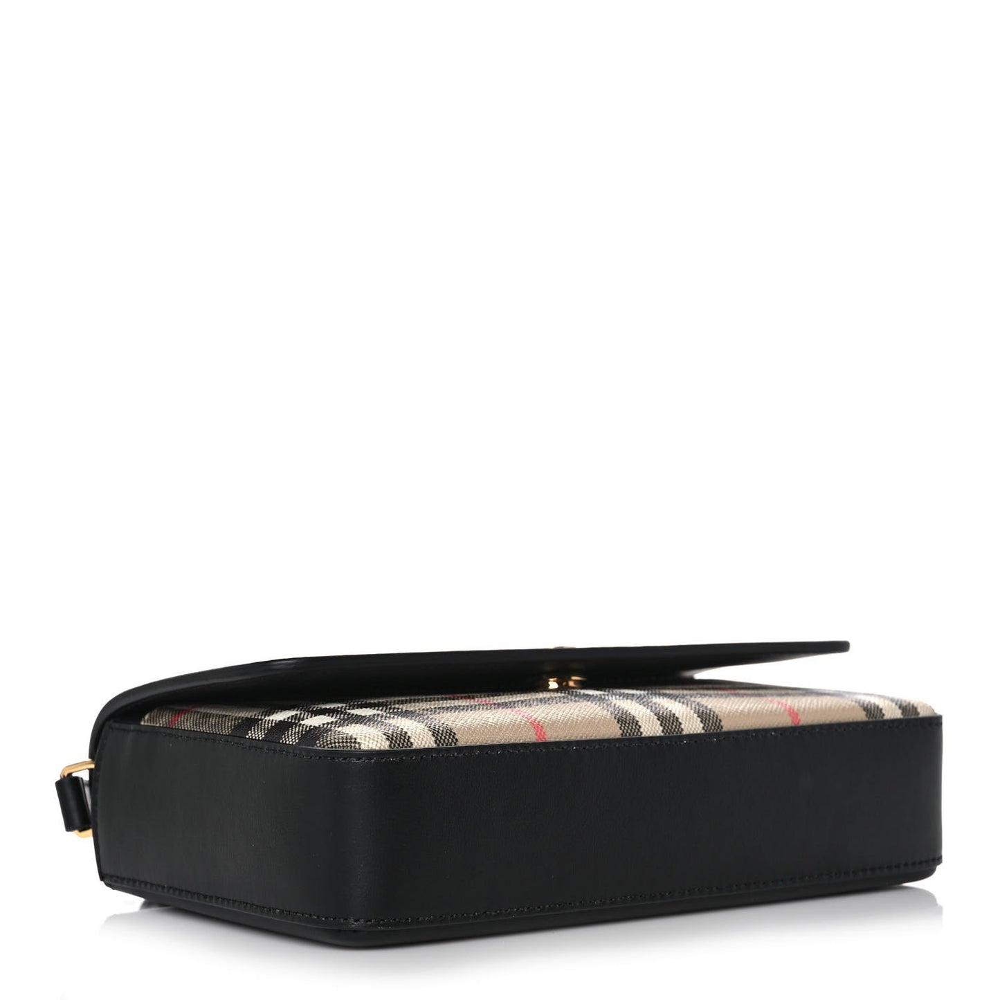 Calfskin Mini Vintage Check Note Bag Black