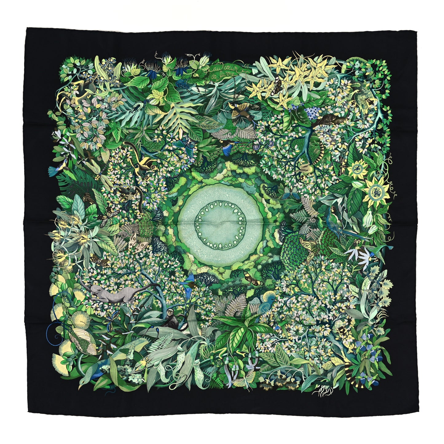 Silk Au Coeur de la Vie Scarf 90