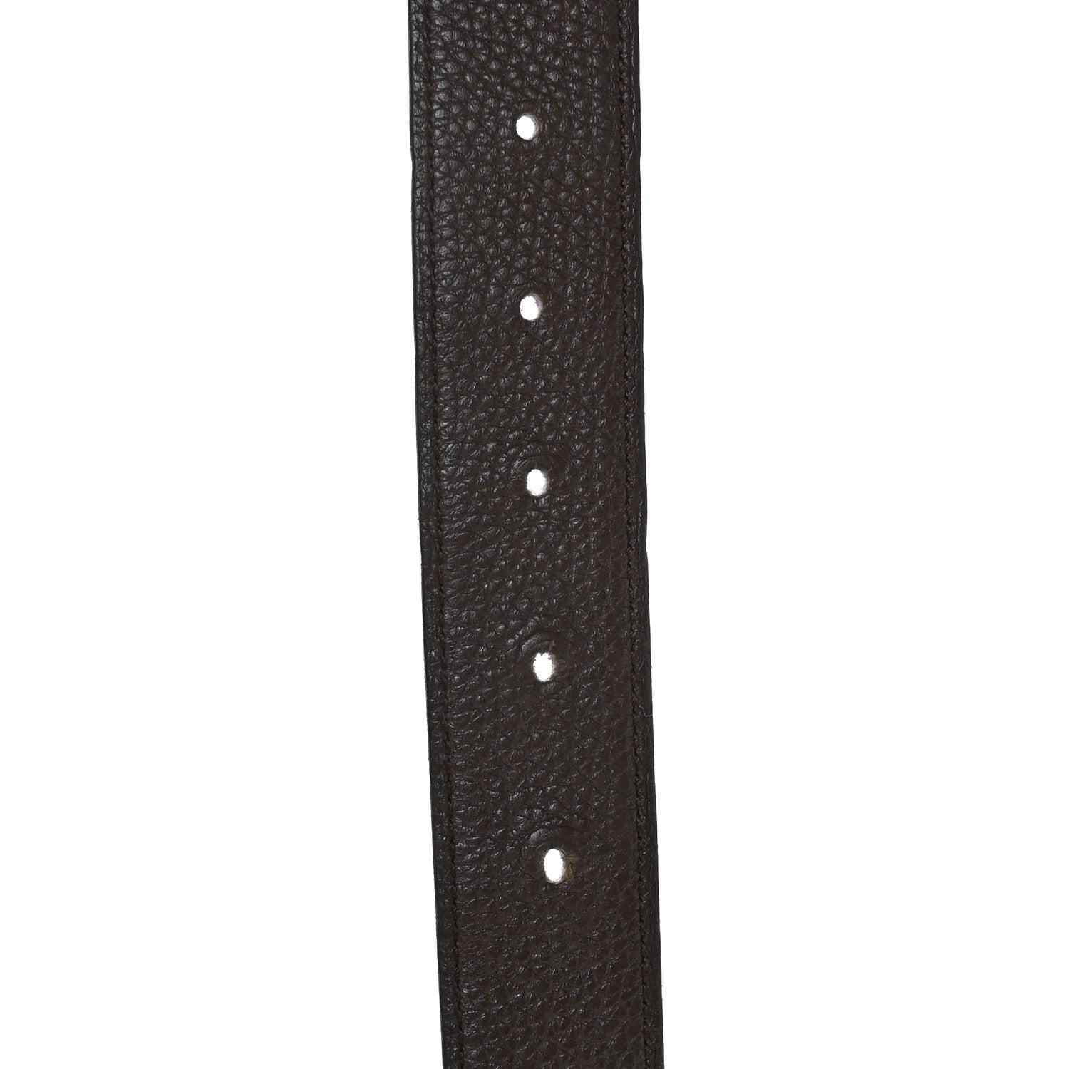 Hermes Swift Togo 32mm H Belt 95 Black Chocolate 4 of 6