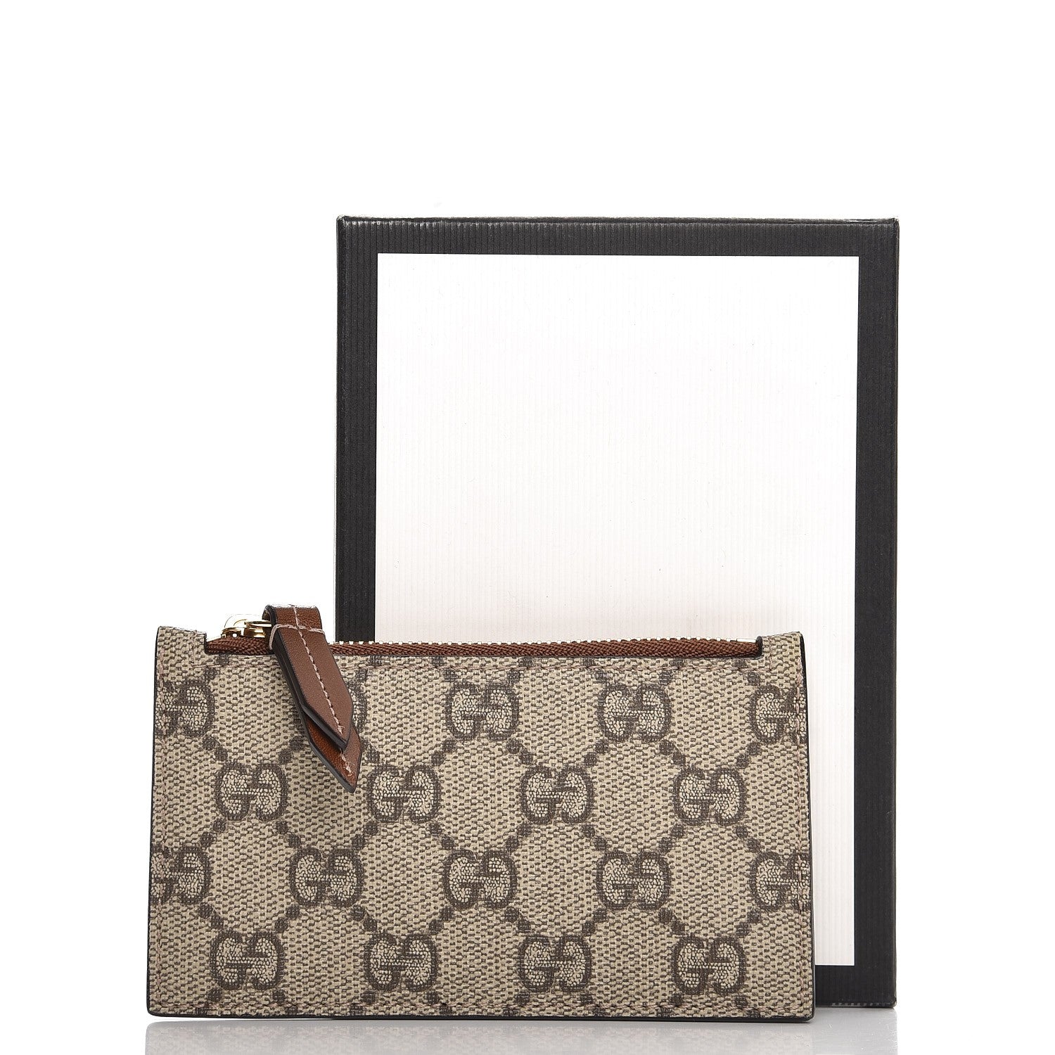 Gucci GG Supreme Monogram Coin Case Card Holder Brown 6 of 6