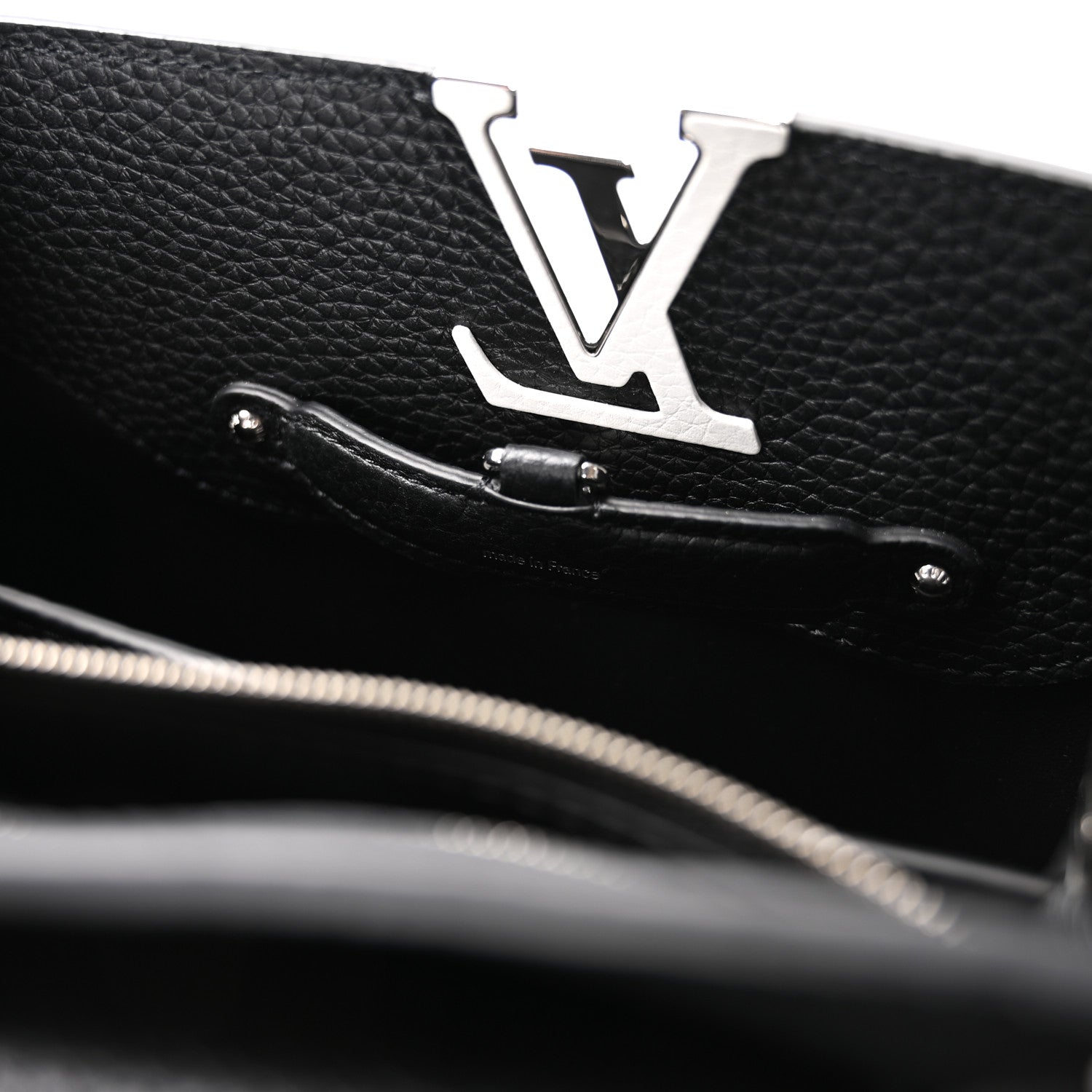 Louis Vuitton LV X YK Taurillon Capucines BB Black White 7 of 10