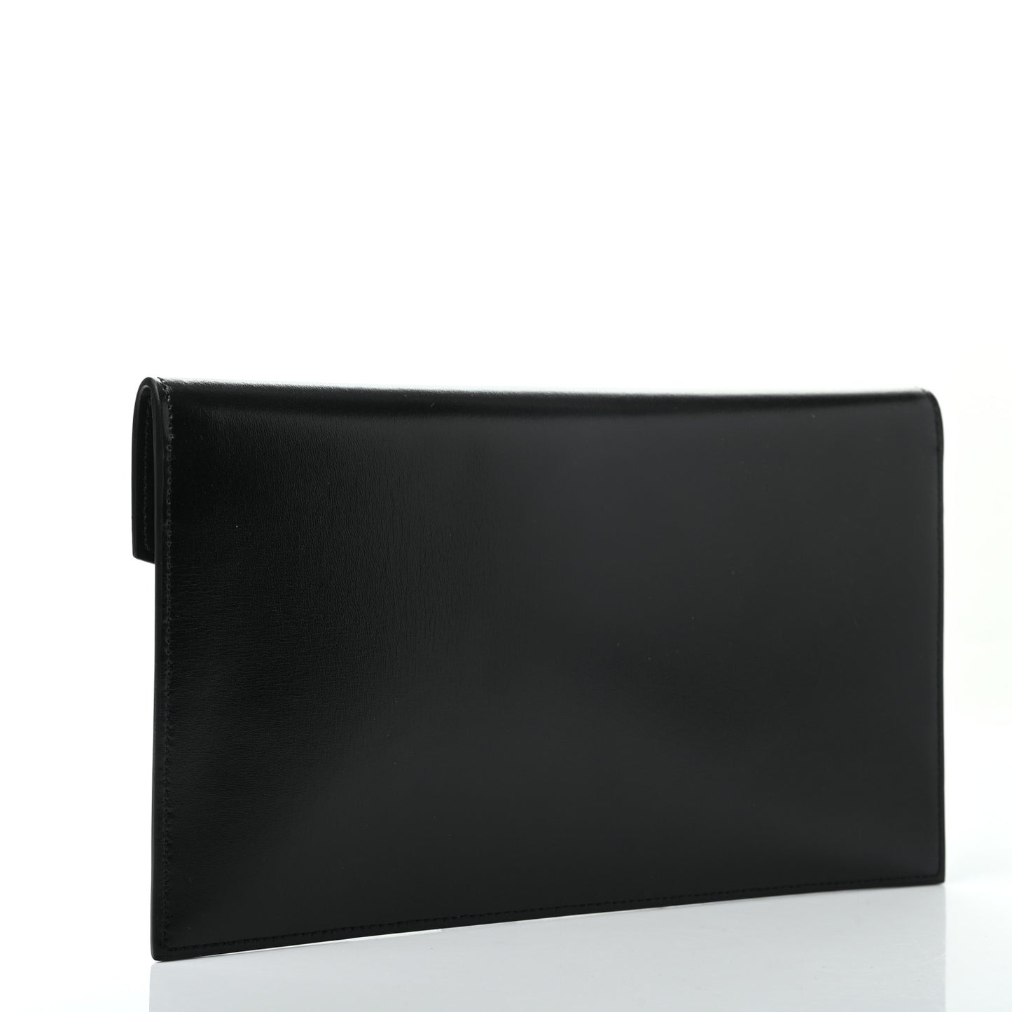Smooth Shiny Calfskin Monogram Uptown Pouch Black