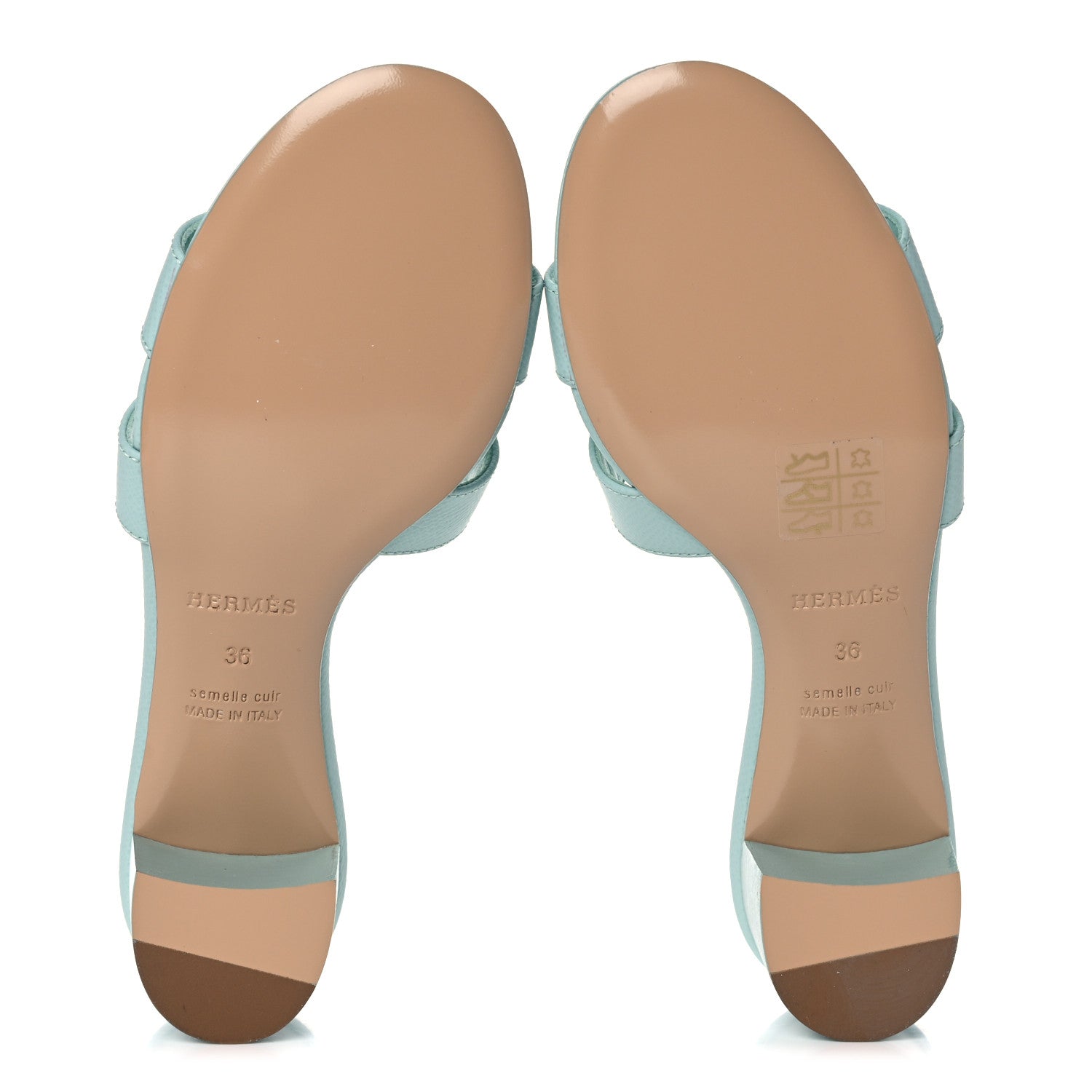 Hermes Epsom Oasis Sandals 36 Vert Embrun 5 of 11