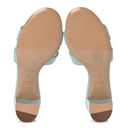 Hermes Epsom Oasis Sandals 36 Vert Embrun 5 of 11