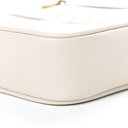 Gucci Grained Calfskin Logo Messenger Bag White 9 of 9