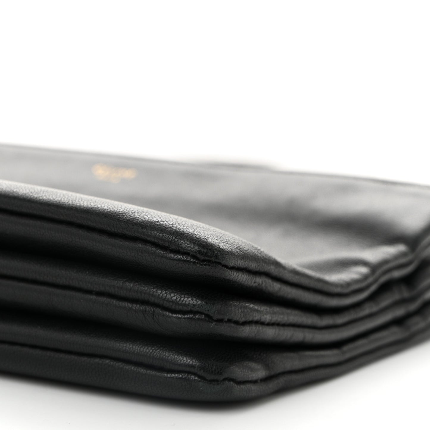 Lambskin Small Trio Crossbody Bag Black