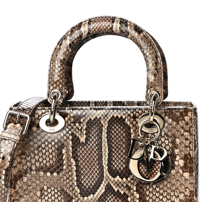 Christian Dior Snakeskin Medium Lady Dior Brown 7 of 9