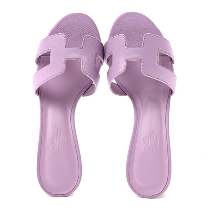 Hermes Epsom Oasis Sandals 35 Violet Amethyste 2 of 10
