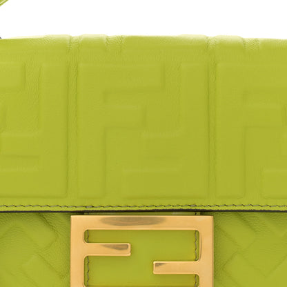 Fendi Nappa FF 1974 Embossed Mini Baguette Wasabi 8 of 12