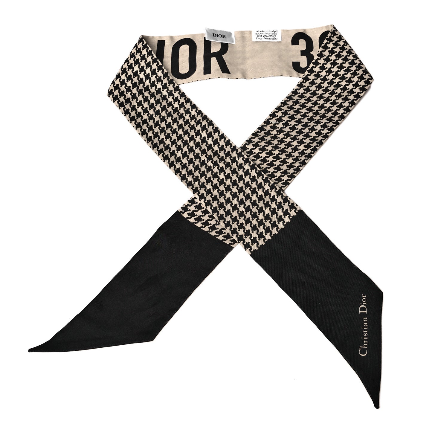 Silk 30 Montaigne Mitzah Scarf Black White