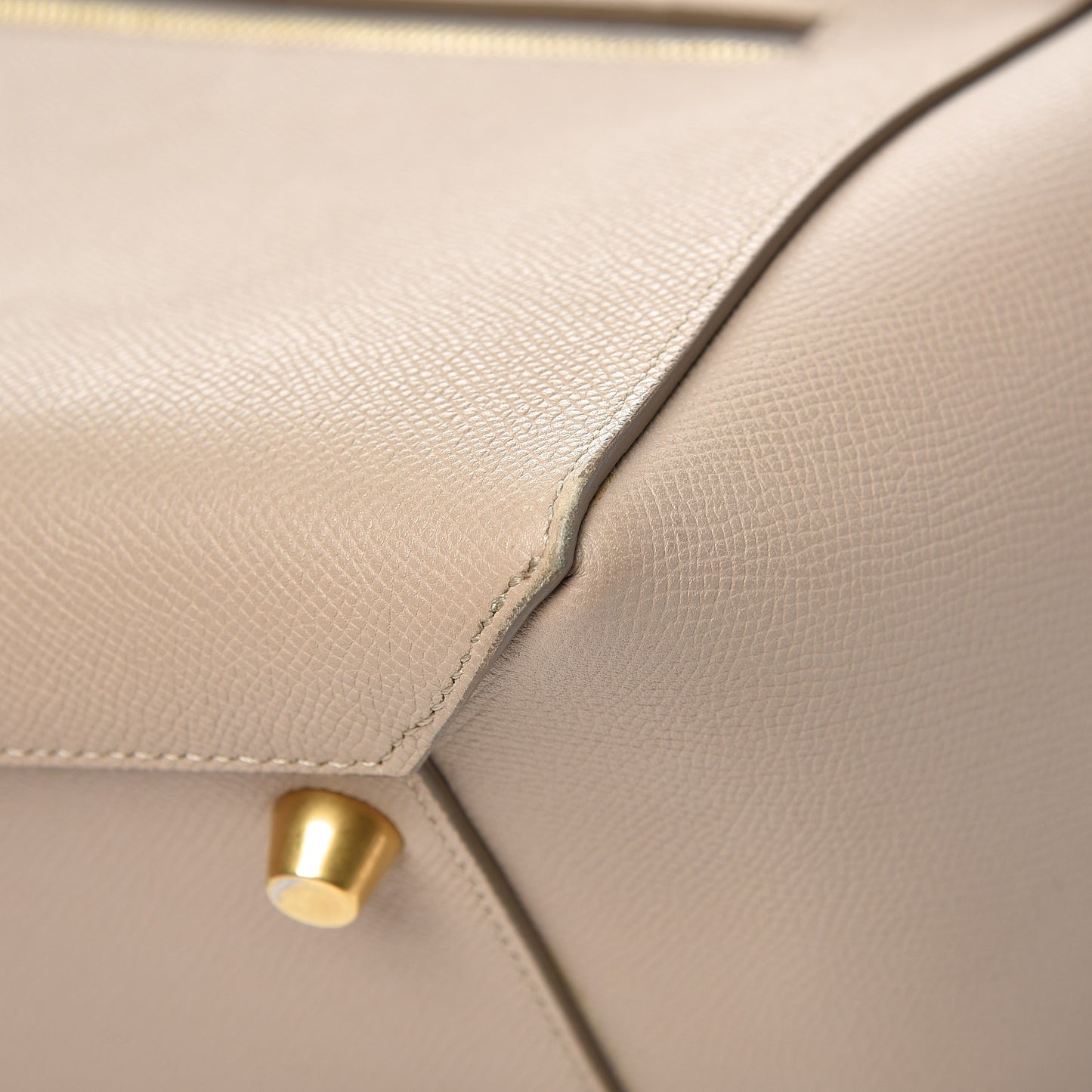 Grained Calfskin Mini Belt Bag Light Taupe