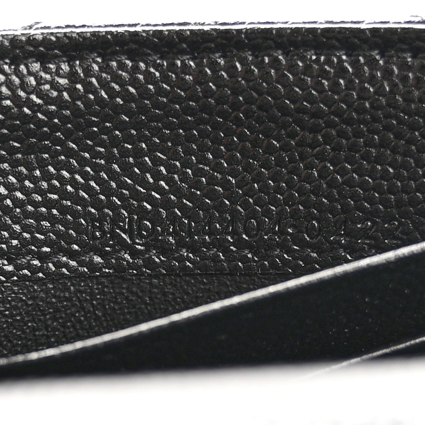 Grain De Poudre Matelasse Chevron Small Monochrome Monogram Envelope Wallet Black