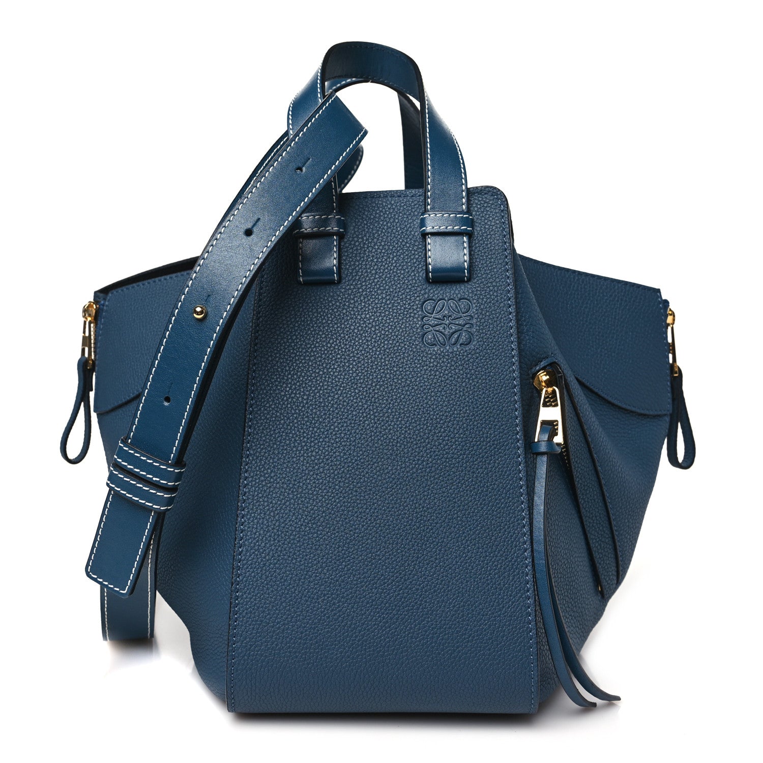 Loewe Grained Calfskin Small Hammock Shoulder Bag Marine 1 of 10