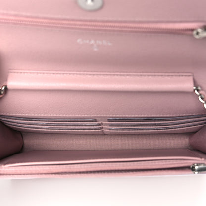 Chanel Caviar Quilted Wallet on Chain WOC Light Pink 5 of 11
