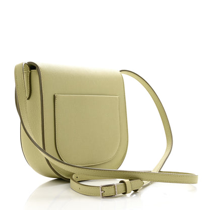 Celine Grained Calfskin Small Trotteur Sage 2 of 12