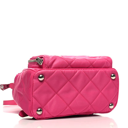 Prada Nylon Tessuto Impuntu Quilted Backpack Fuxia 4 of 10
