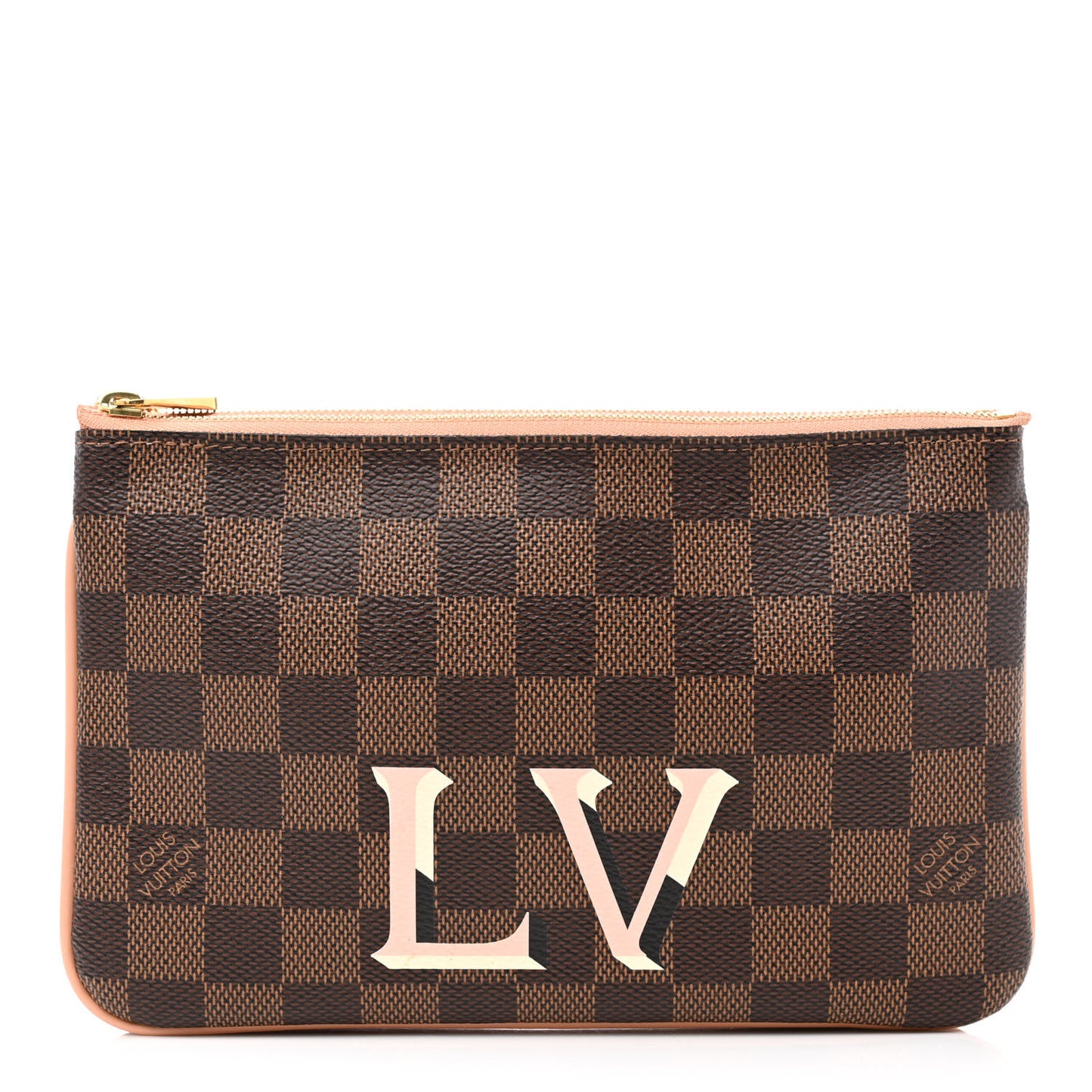 Damier Ebene Double Zip Pochette
