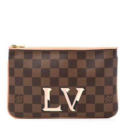 Louis Vuitton Damier Ebene Double Zip Pochette 1 of 11