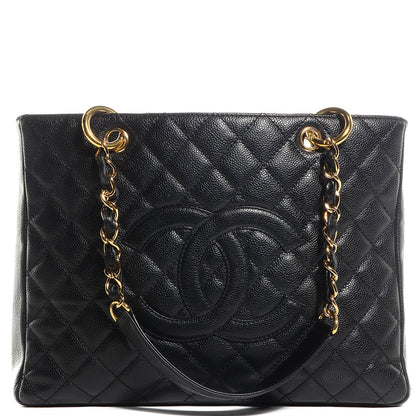 Chanel Caviar Grand Shopping Tote GST Black 1 of 8