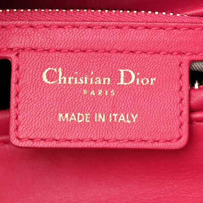 Christian Dior Lambskin Cannage Medium Lady Dior Fuchsia 6 of 10