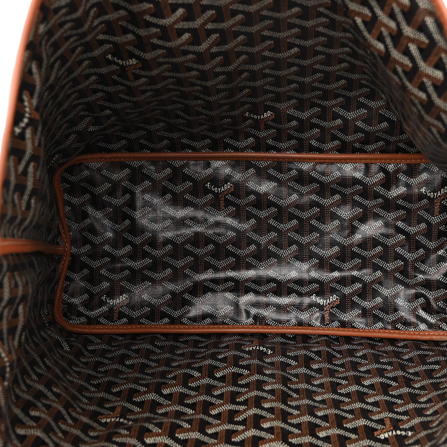 Goyardine Reversible Anjou PM Black Gold