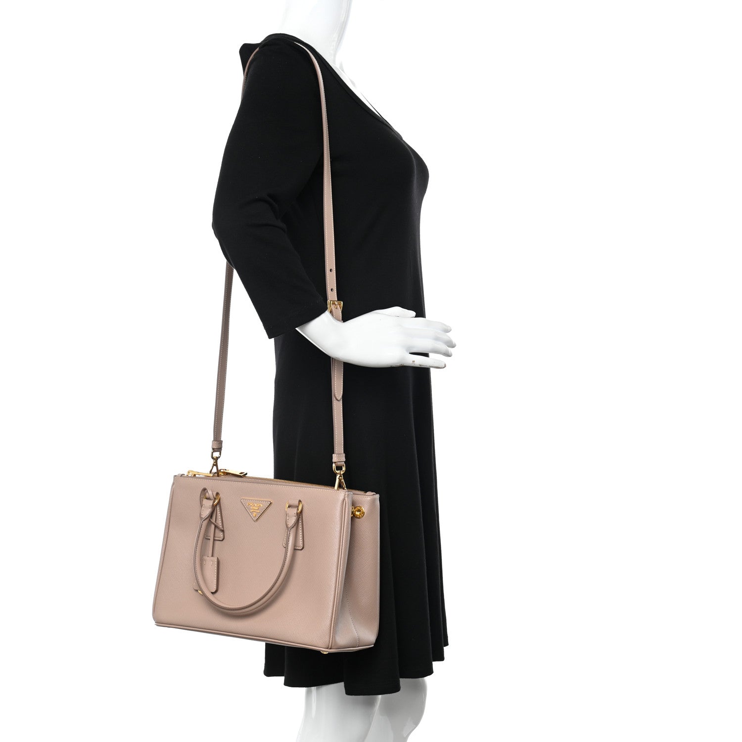 Prada Saffiano Lux Small Galleria Double Zip Tote Cipria 2 of 9