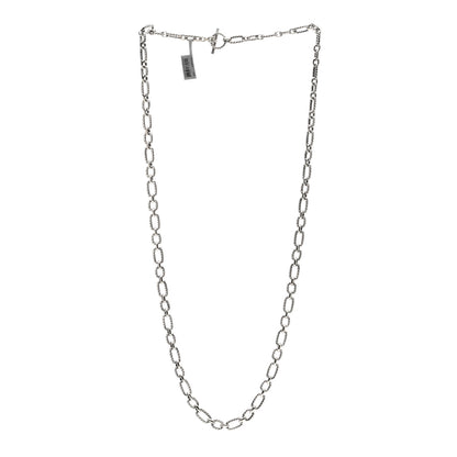 David Yurman Sterling Silver Blue Sapphire 9.5mm Cushion Link Chain Necklace 3 of 4
