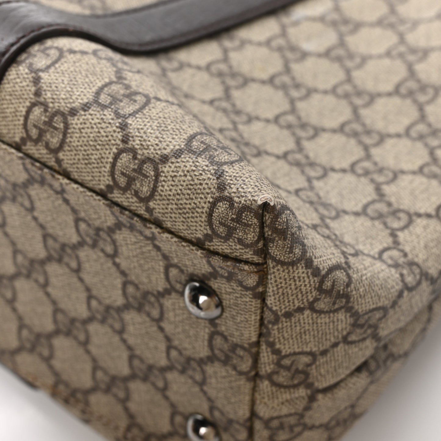 GG Plus Monogram Medium Joy Tote Dark Brown