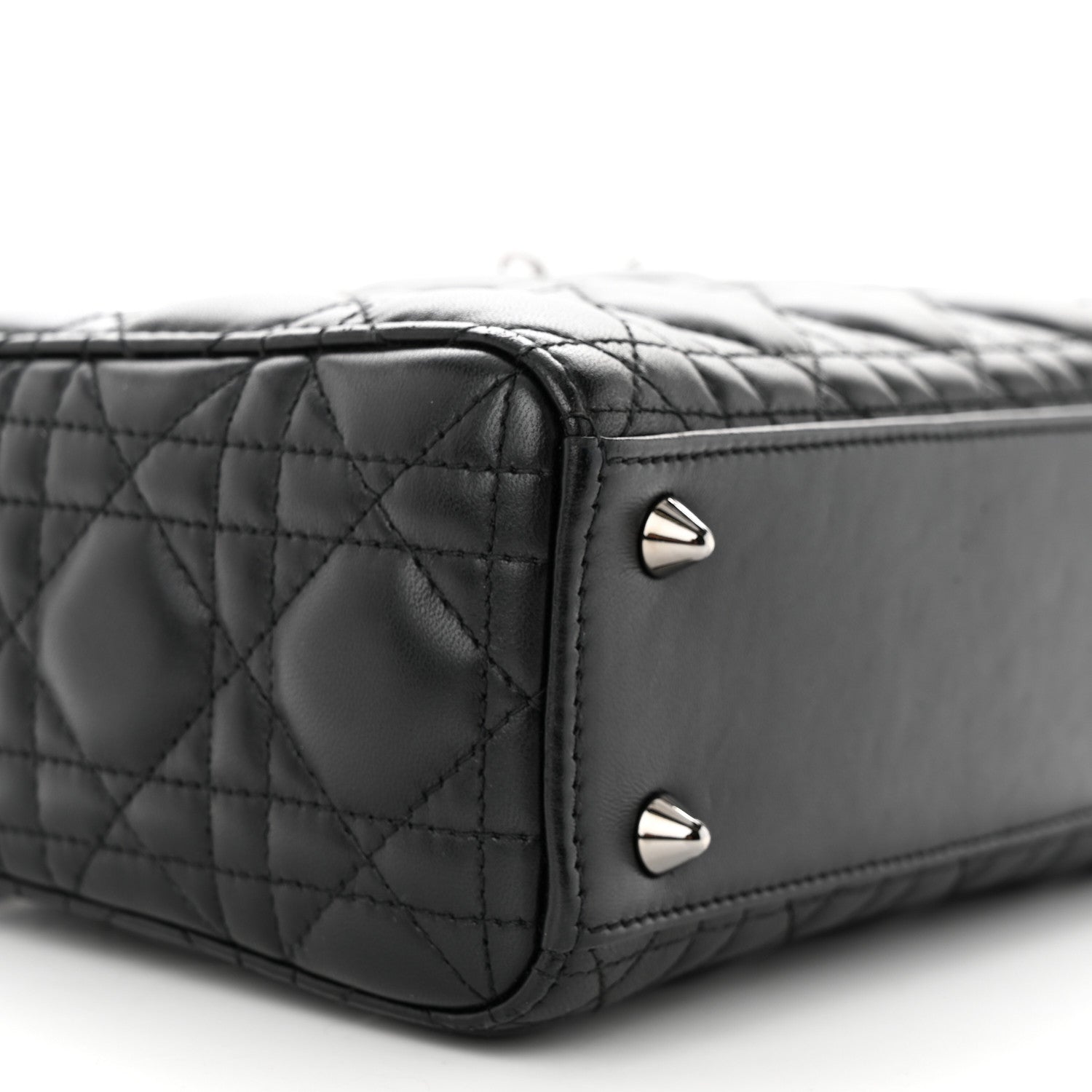 Christian Dior Lambskin Cannage Small My ABCDior Lady Dior Black 9 of 10
