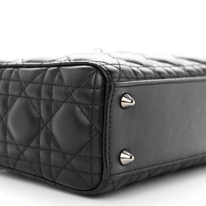 Christian Dior Lambskin Cannage Small My ABCDior Lady Dior Black 9 of 10