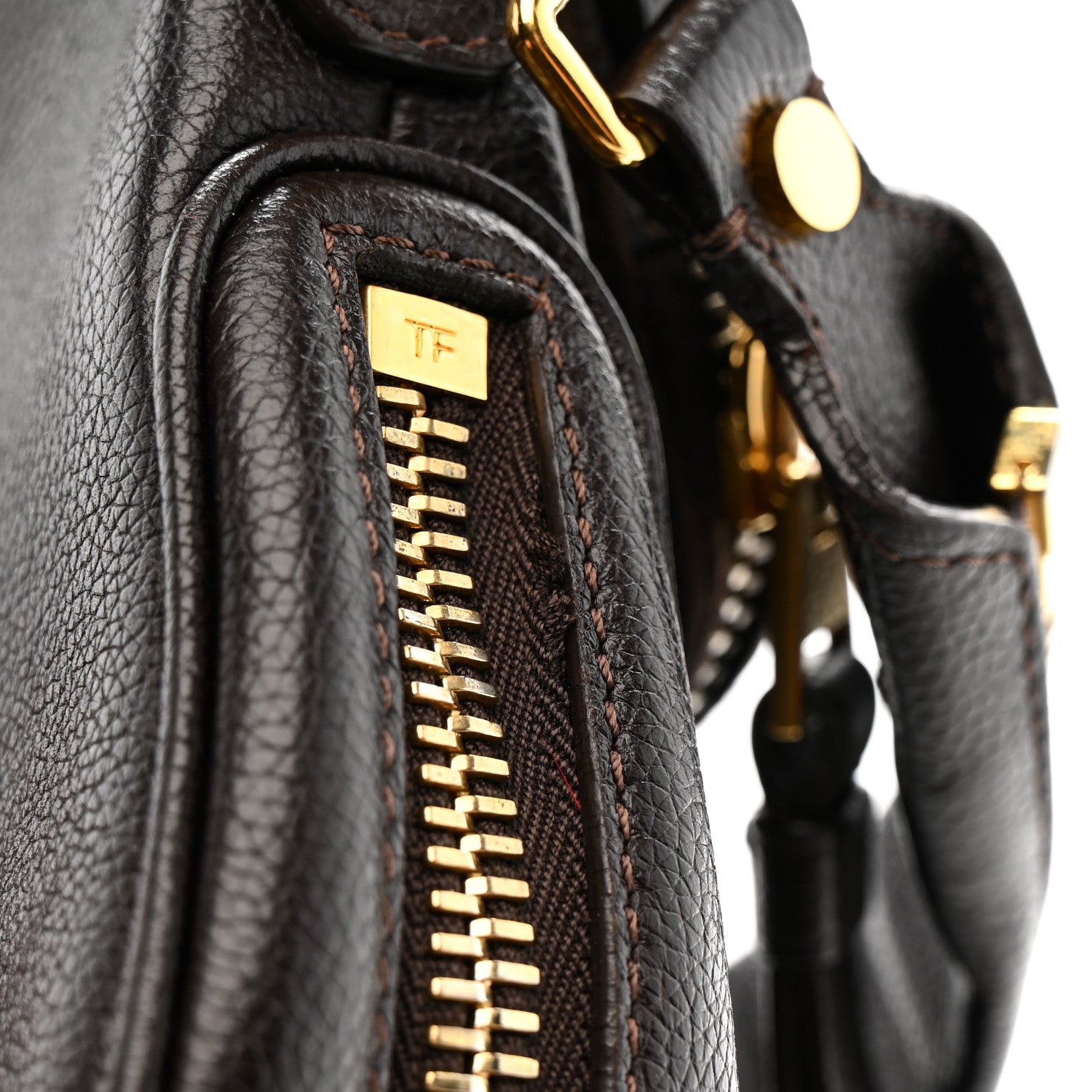 Tom Ford Calfskin Mini Jennifer Crossbody Bag Brown 13 of 14