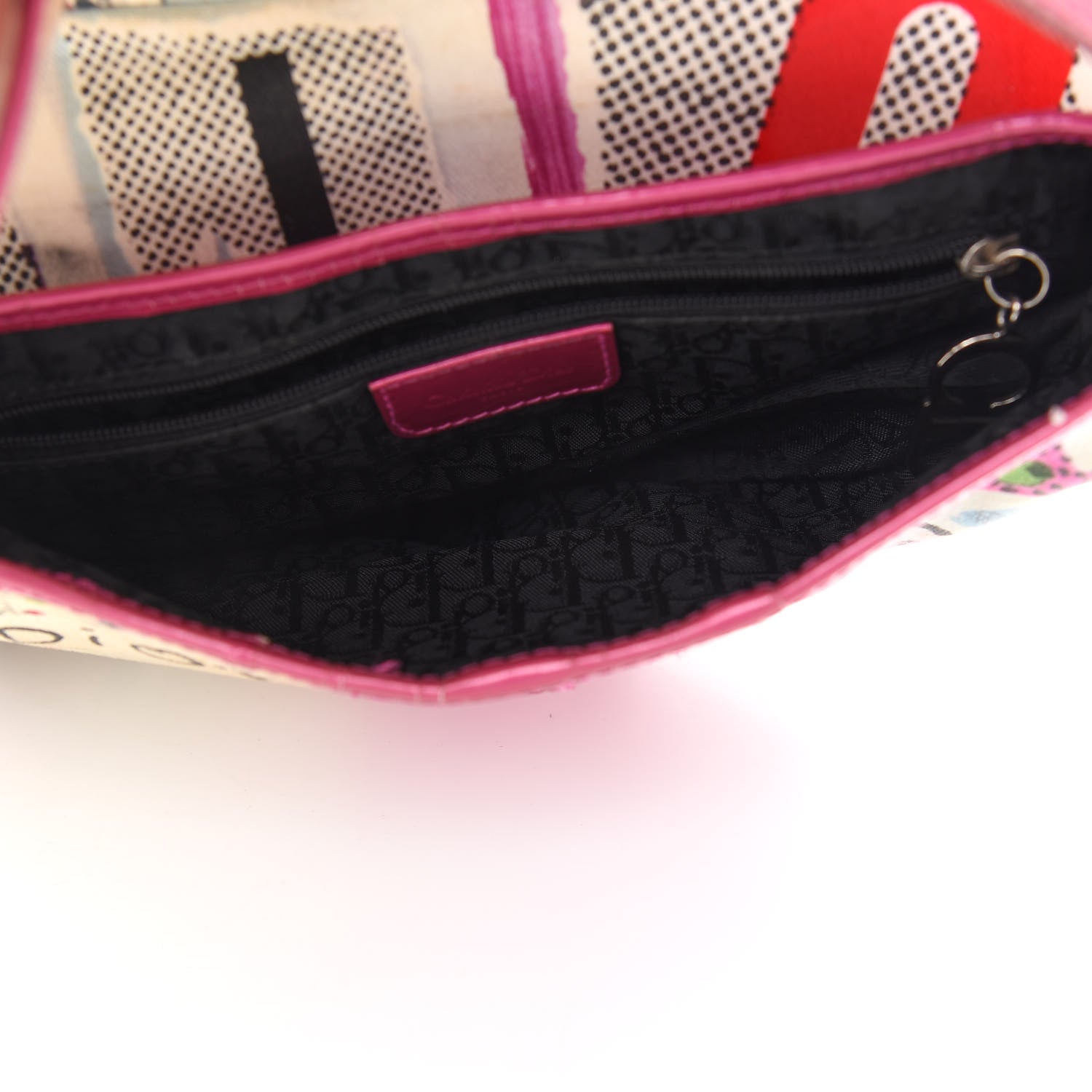 Christian Dior Canvas Filth Saddle Bag Multicolor 5 of 15