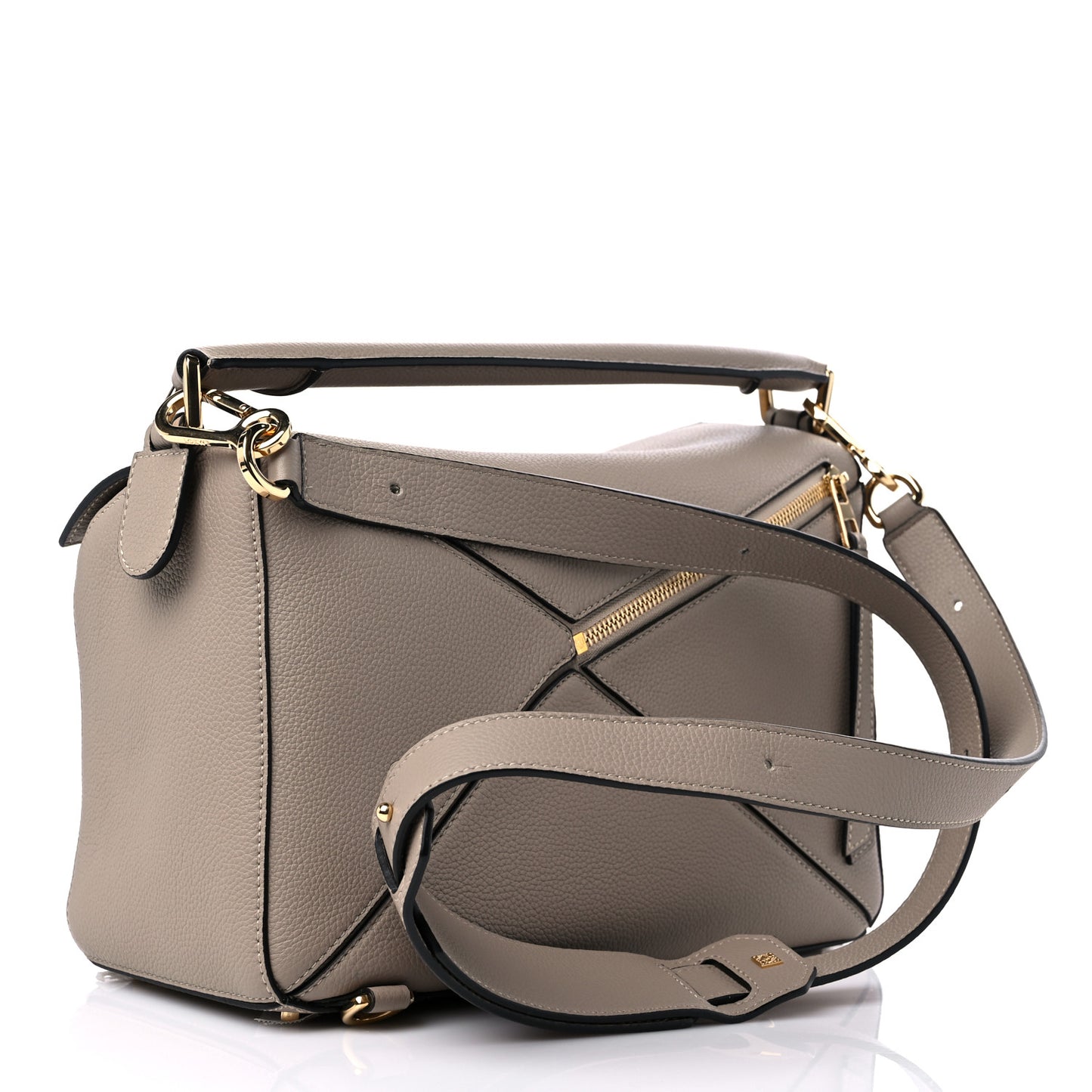 Calfskin Medium Puzzle Bag Sand