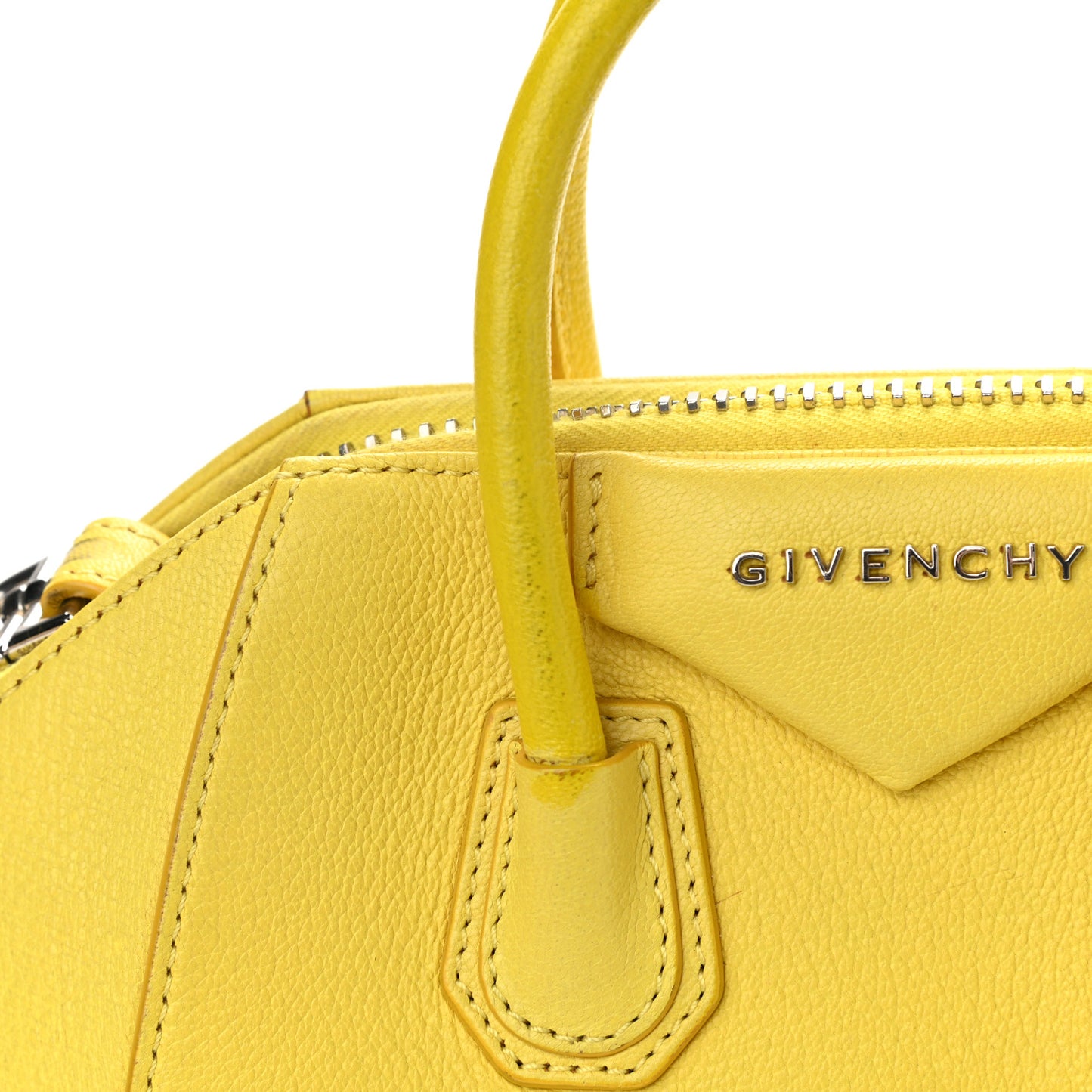 Sugar Goatskin Mini Antigona Yellow
