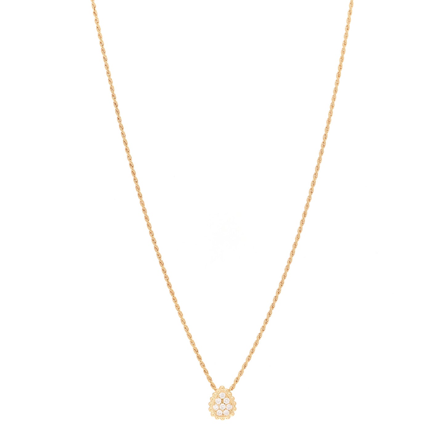 18K Yellow Gold Diamond XS Serpent Boheme Necklace
