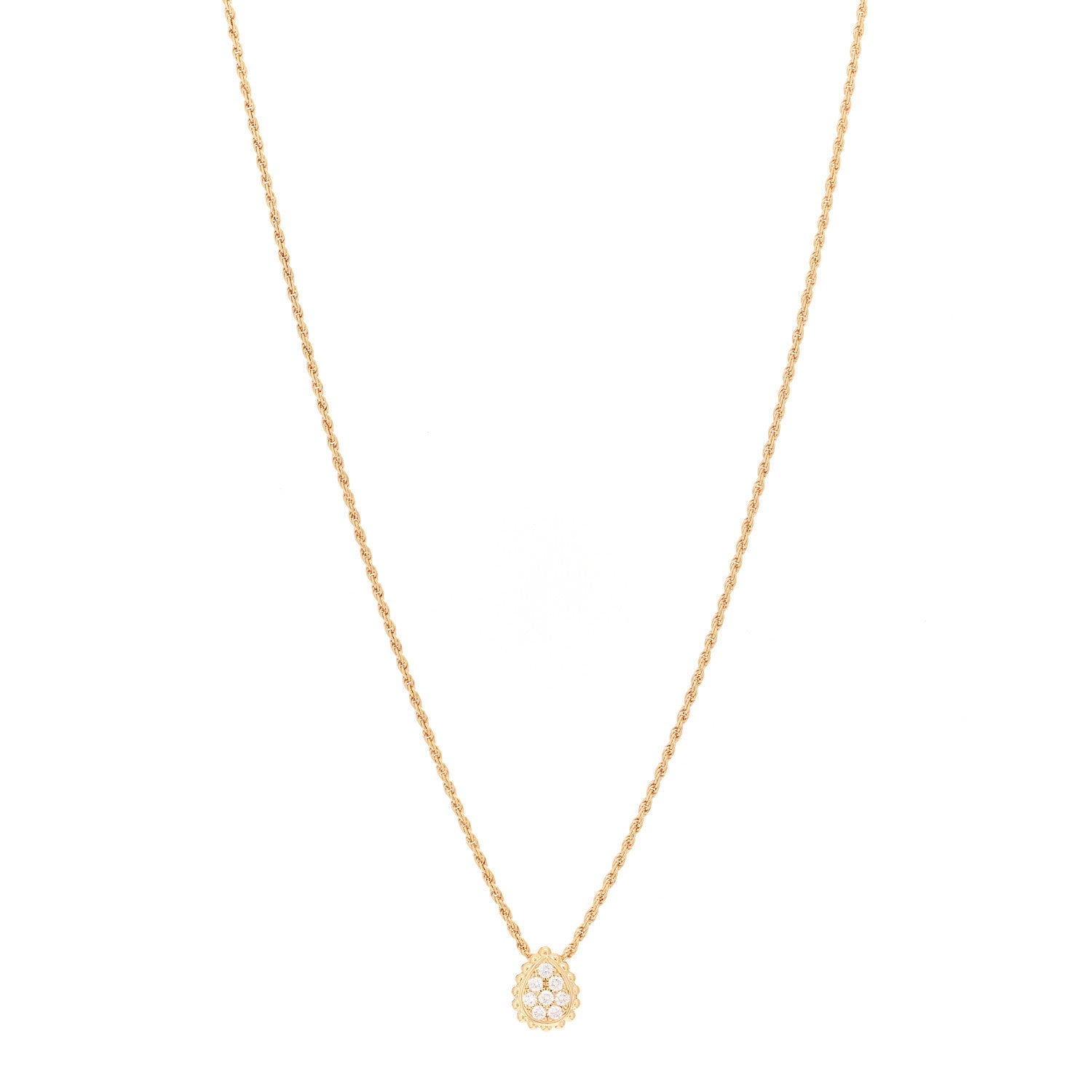 Boucheron 18K Yellow Gold Diamond XS Serpent Boheme Necklace 1 of 5