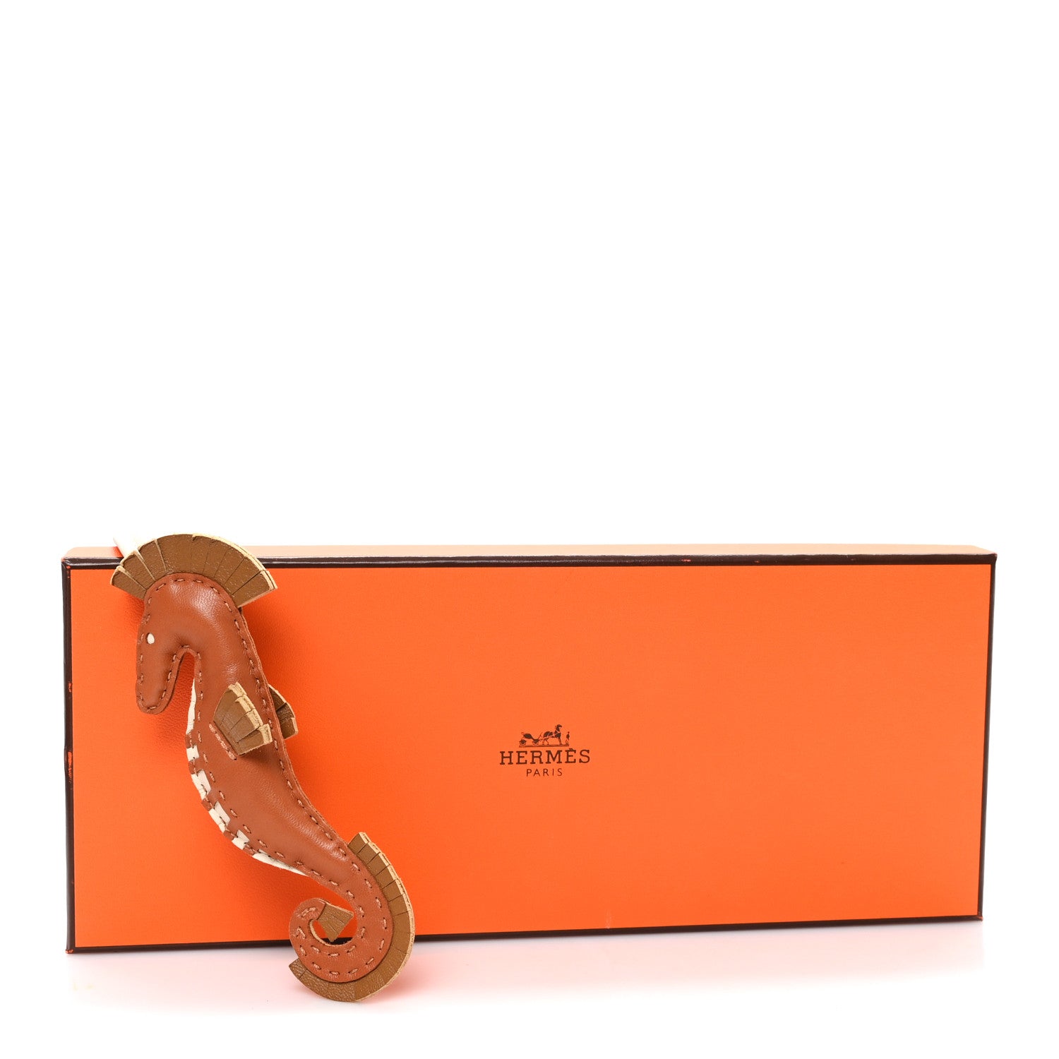 Hermes Milo Lambskin Hippo Bag Charm Gold Kraft Craie 1861869