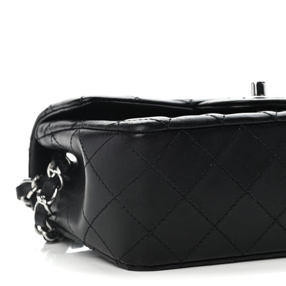 Chanel Lambskin Quilted Mini Rectangular Flap Black 8 of 11